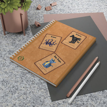 Battle Cards Spiral Notebook