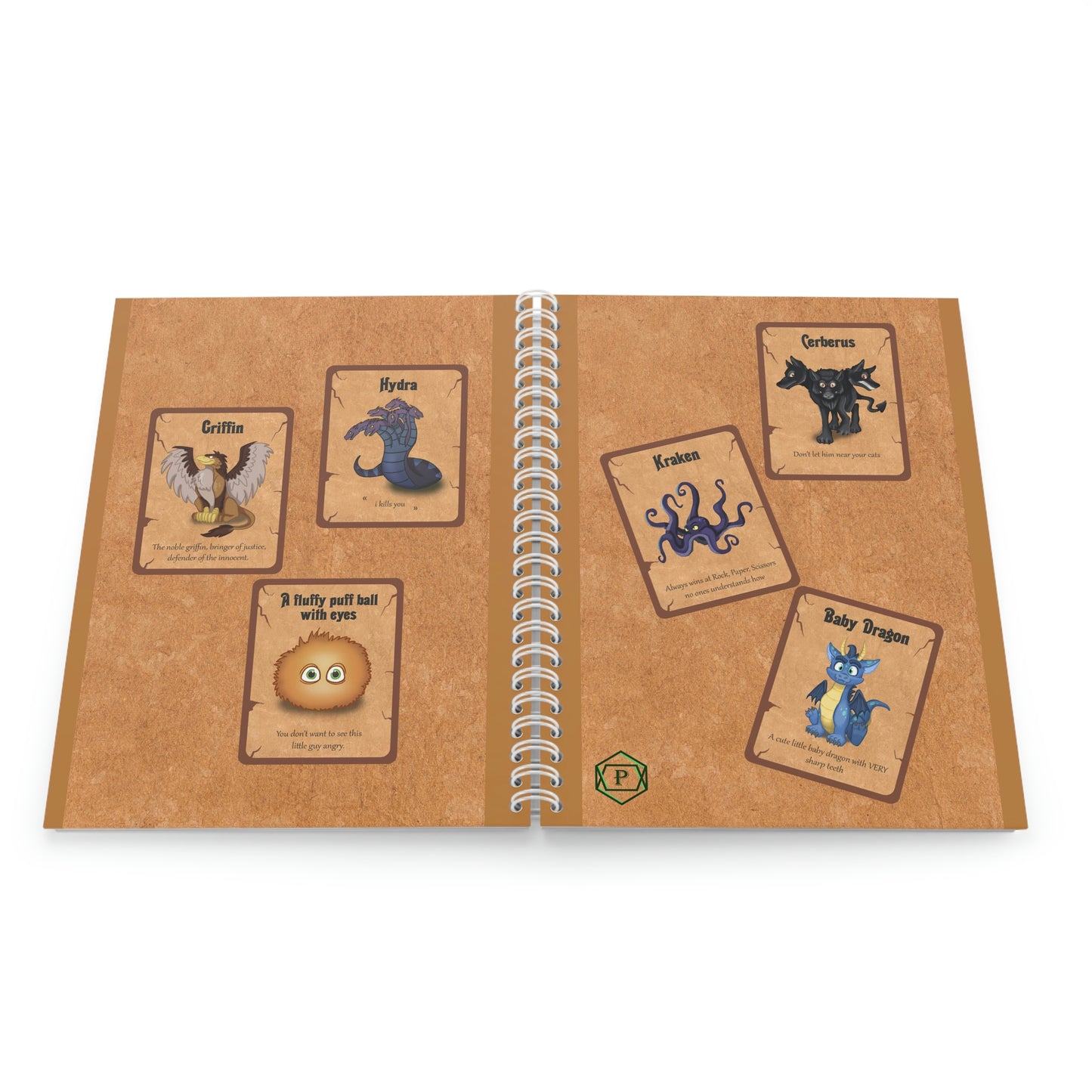 Battle Cards Spiral Notebook